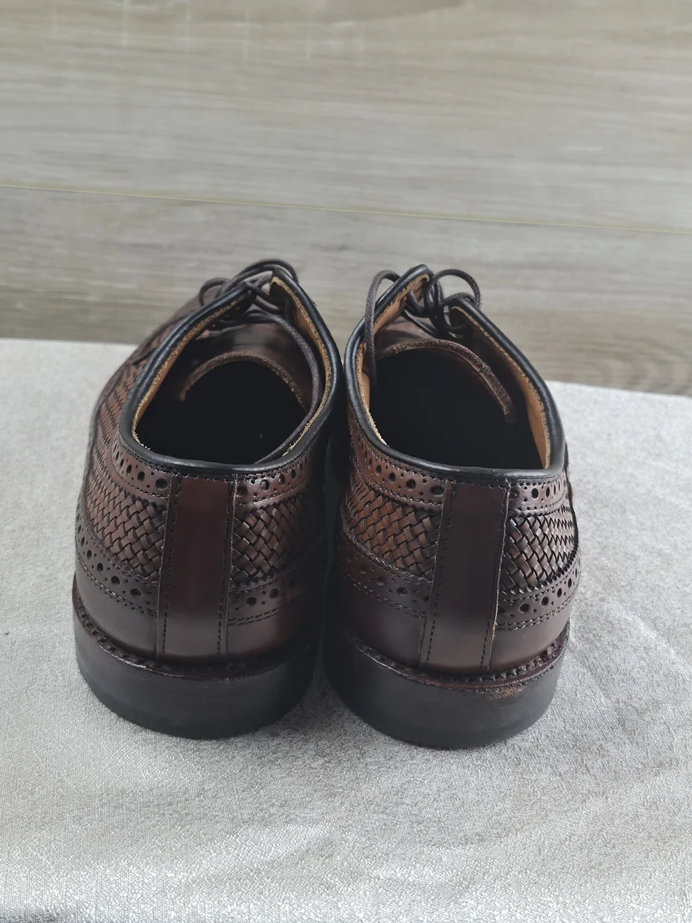 Allen Edmonds Park Avenue Brown Leather Cap Toe Oxford Dress Shoes Men's Size 10